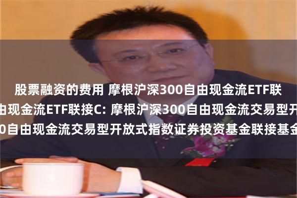 股票融资的费用 摩根沪深300自由现金流ETF联接A,摩根沪深300自由现金流ETF联接C: 摩根沪深300自由现金流交易型开放式指数证券投资基金联接基金基金合同